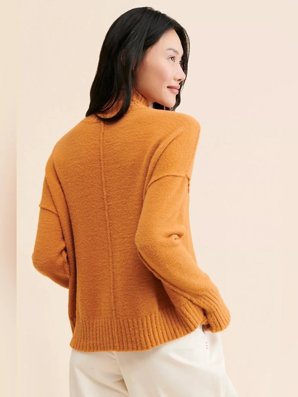 FREE PEOPLE $138 Pumpkin Pie VANCOUVER MockNeck Sweater #094